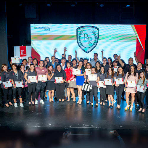 Fitness First employees group picture at Land Mark group event